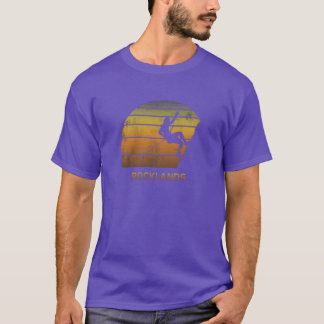 Retro Rocklands Südafrika Boulder-Fan gif T-Shirt