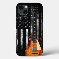 Retro Rock'n'Roll American Flag Guitar