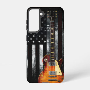 Retro Rock'n'Roll American Flag Guitar Samsung Galaxy Hülle