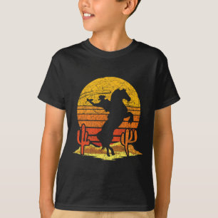 Retro Rodeo Western Reiten Cowbo T-Shirt