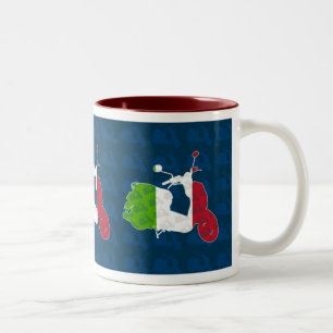 Retro Roller-Mod-Tasse Zweifarbige Tasse