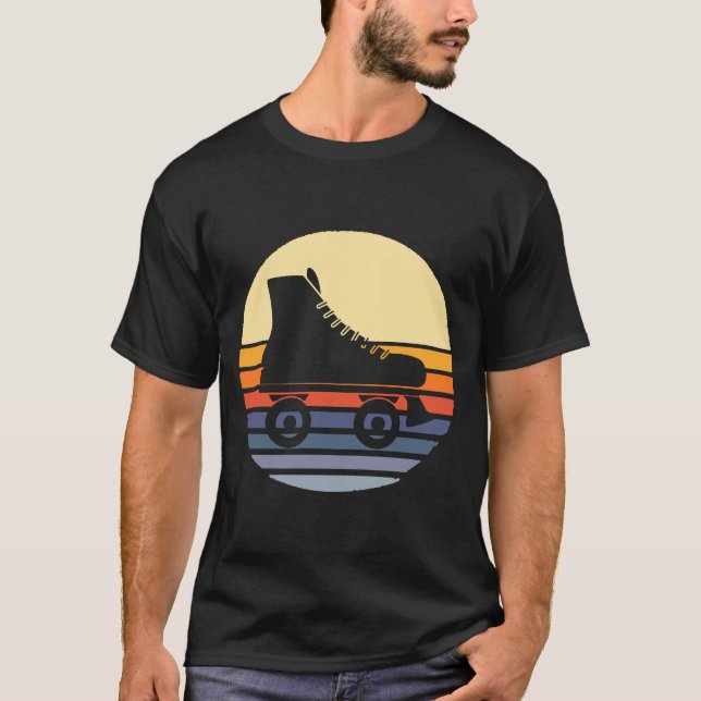Retro Roller Roller Skate T-Shirt (Vorderseite)