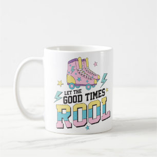 Retro Roller Skate der 90er Jahre Kaffeetasse