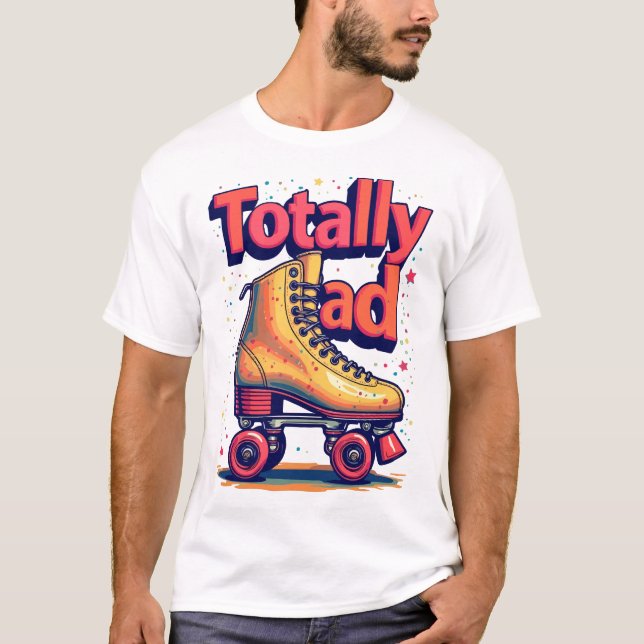 Retro Roller Skate Grafisches T-Shirt (Vorderseite)