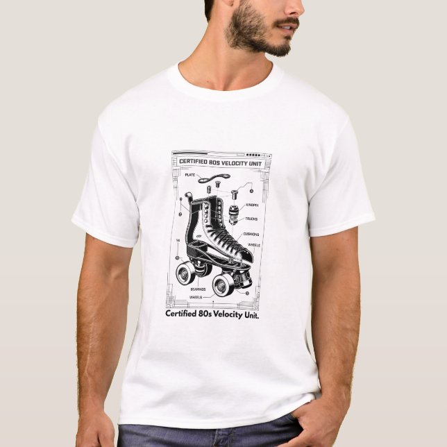 Retro Roller Skate T-Shirt (Devant)