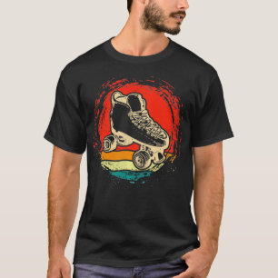 Retro Roller Skaten Bekleiden Vintag Rollschuh T-Shirt