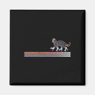 Retro Roller Skaten Cats der Kamala Harris for r Magnet