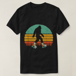 Retro-Rollschuh Bigfoot-Design T-Shirt