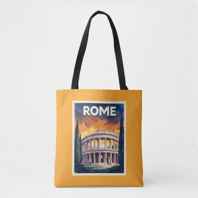 Retro-Rom-Reiseplakat Tasche (Vorderseite)