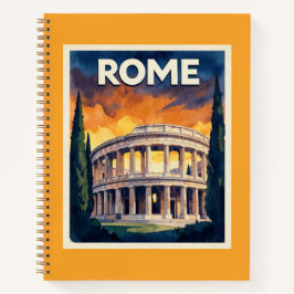 Retro-Rom-Reiseposter Notizbuch