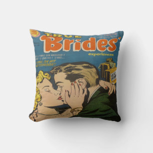 Retro Romance Comic Book Decorative Throw Kissen
