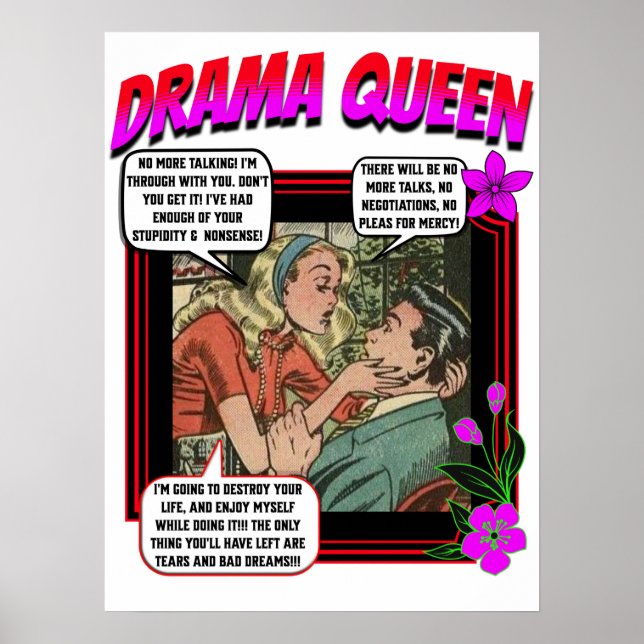 Retro Romance - Drama Queen - Poster (Vorne)