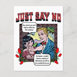 Retro Romance - Sag einfach Nein - Postkarte