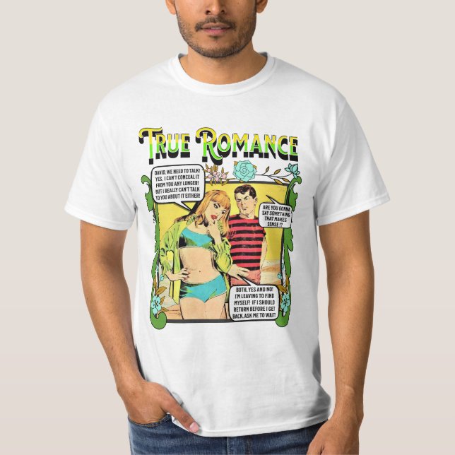 Retro Romance - True Romance - T-shirt Homme (Devant)