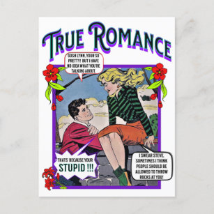 Retro Romance - Wahre Romantik - Postkarte