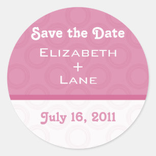 Retro Romantique Enregistrer les stickers Date