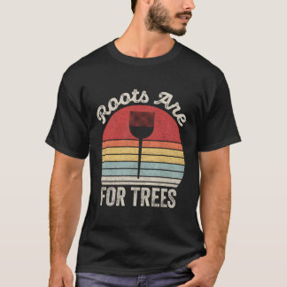 Retro Roots sind für den Friseur der Baumhütte bes T-Shirt