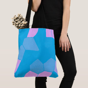 Retro Rosa/Blau Tasche