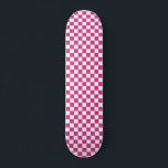 Retro rosa Checkered Pattern Checkerboard der 90er Skateboard<br><div class="desc">Pink Checked Pattern Retro 90s Checkerboard Skateboard</div>
