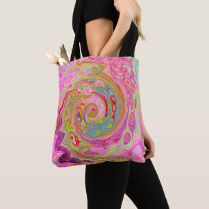 Retro Rosa, Gelb und Magenta Abstrakte Kunst, Dich Tasche