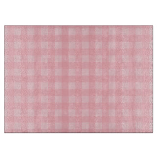 Retro Rosa Gingham Karomuster Hintergrund Schneidebrett