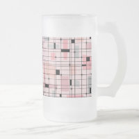 Retro Rosa Gitter und Sternexplosionen Mattierte T
