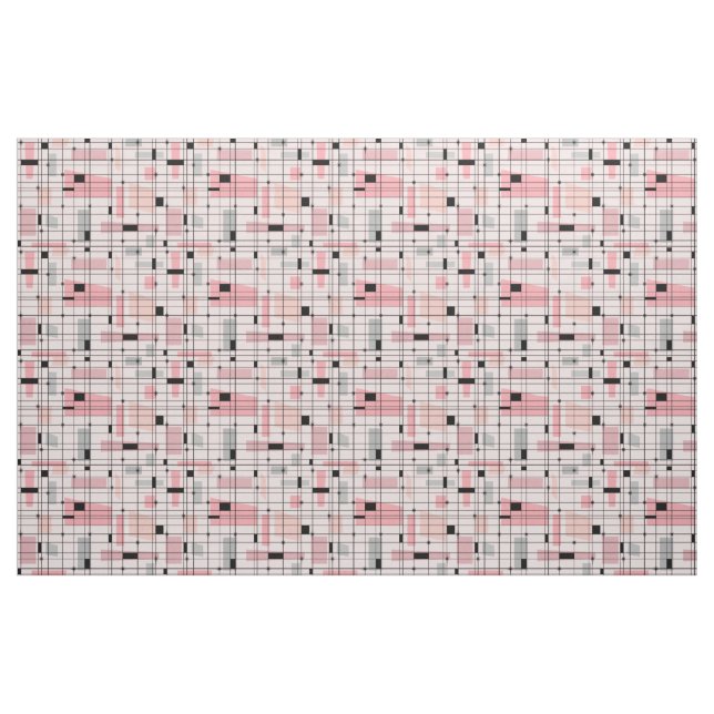 Retro rosa Gitter-und Stoff (Yard (91,4 cm))
