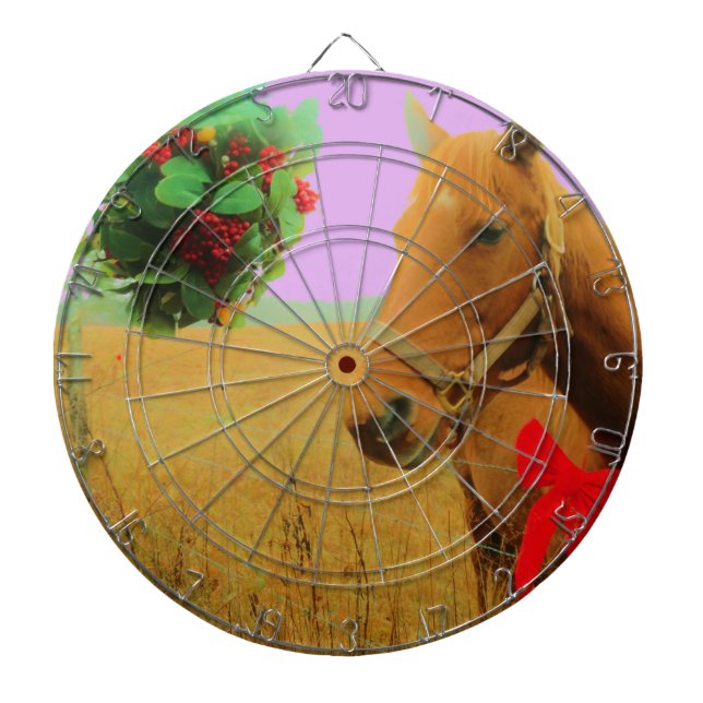 Retro Rosa Himmelskaffe Dartscheibe (vorne)