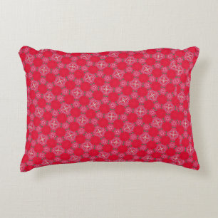 Retro-Rosa-Klee-Akzentschoner Dekokissen