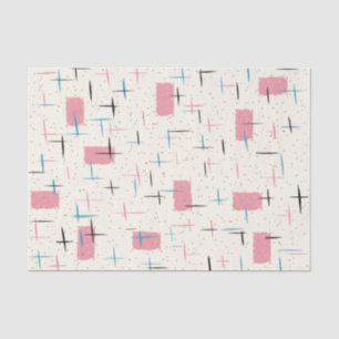 Retro rosa Muster-Gewebe-atomarband Seidenpapier