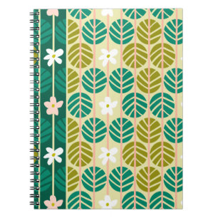 Retro-Rosa-Notizbuch Notizblock