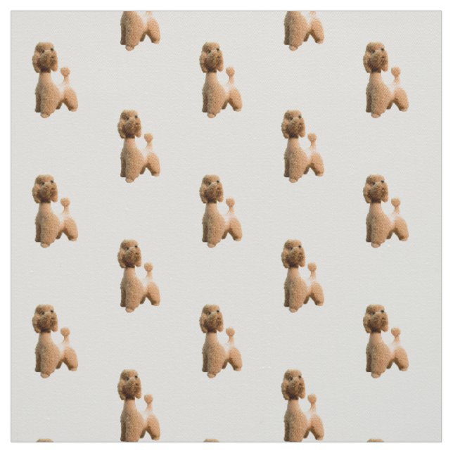 Retro rosa Pudel Stoff (Muster)