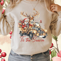 Retro Rosa Rentier Santa Tis Der Saisonfahrer