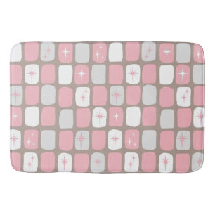Retro rosa Sternexplosion-Bad-Matte Badematte