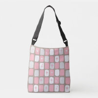 Retro-Rosa Sternexplosionen Kreuz-Bag