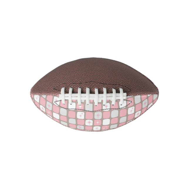 Retro Rosa Sternexplosionen Mini Football (Vorderseite)