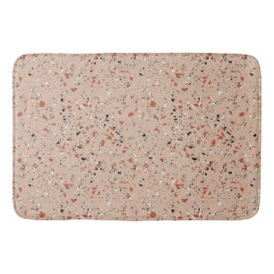 Retro rosa Terrazzo Marmormuster Badematte