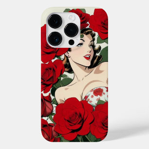 Retro Rose Beauty iPhone-Hülle – Vintage Glamour Case-Mate iPhone 14 Pro Hülle
