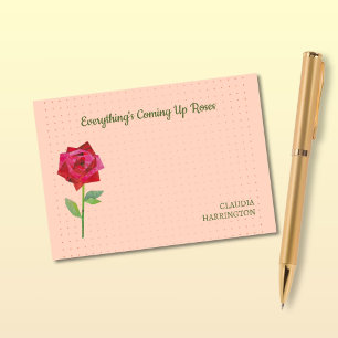 Retro Rose Niedlich Funny Motivierend Zuhause Offi Post-it Klebezettel