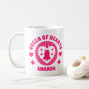 Retro Rose Reine Des Coeurs Mug Anniversaire de en