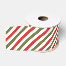 Retro Rot Grün Weiß Weihnachtsstreifenmuster