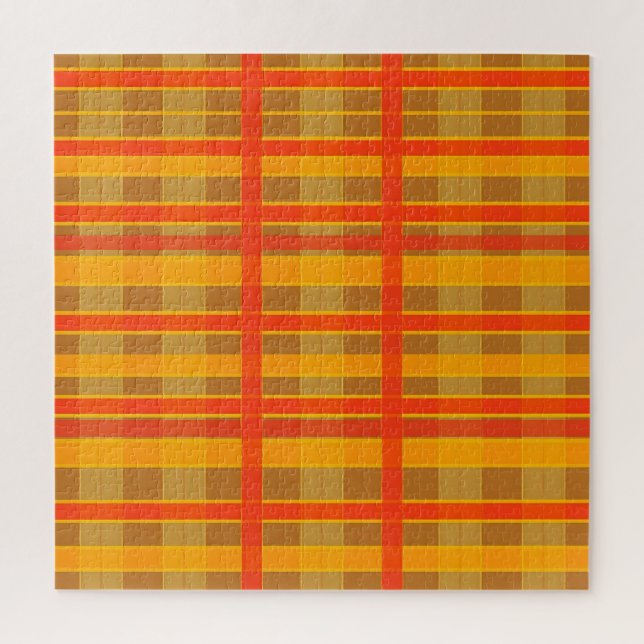 Retro-Rot-Orange-Karomuster (Vertikal)