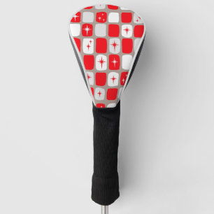 Retro-Rot-Sternen-Explosions-Fahrerabdeckung Golf Headcover