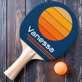 Retro Rotation Blue Loop Tischtennis Schläger