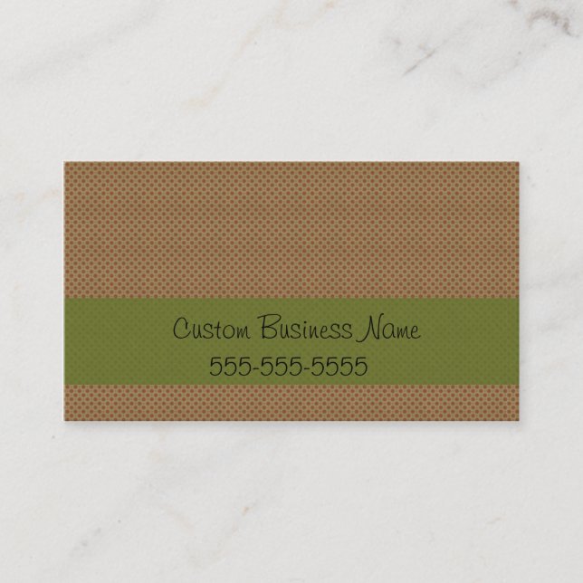 RETRO ROTE PUNKTE VISITENKARTE (Vorderseite)