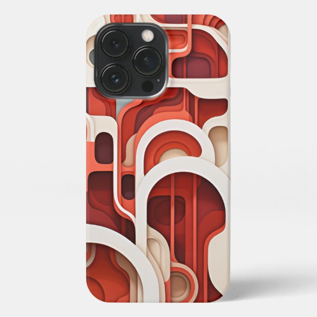 Retro-rote Telefonzelle iPhone 13 Pro Hülle (Rückseite)