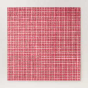 Retro roter karierter Tartan: nahtloses Muster.