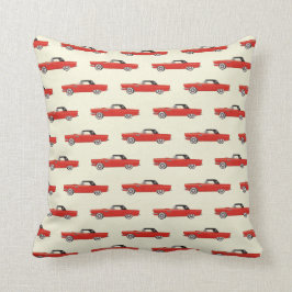 Retro rotes Auto Kissen