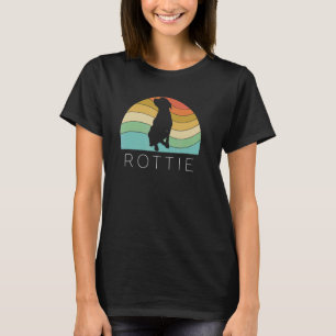 Retro Rottweiler Dog Rottie Welpe Mama Vater Vinta T-Shirt