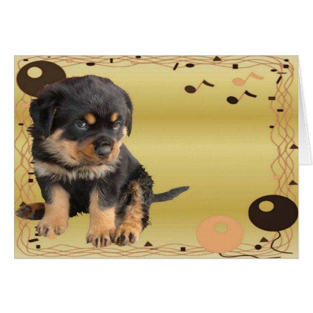 Retro Rottweiler Party (Vorderseite (Horizontal))